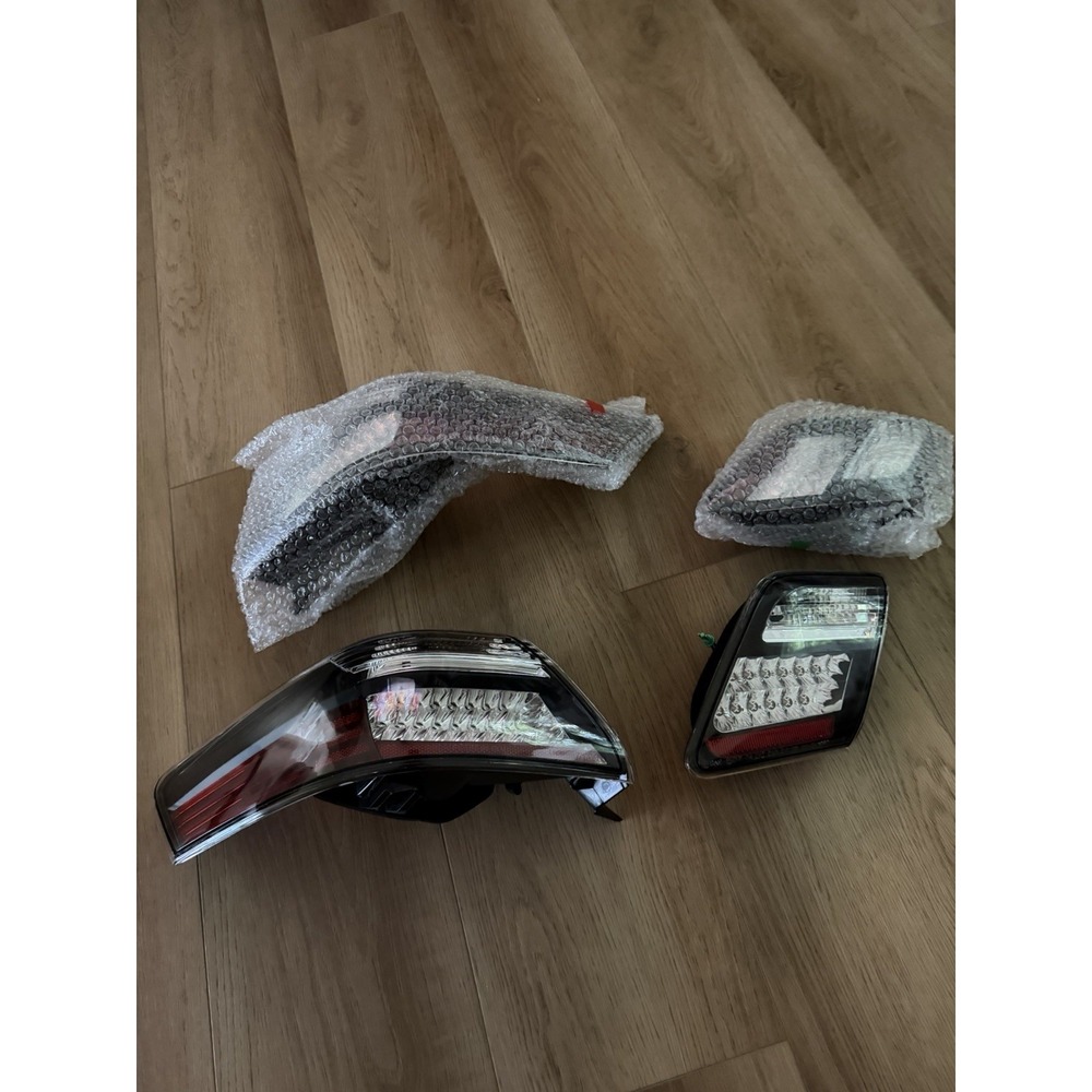 FOR 07-09 TOYOTA CAMRY CLEAR BLACK LED TAIL TRUNK LIGHTS 4 PIECES SET DIRECT FIT